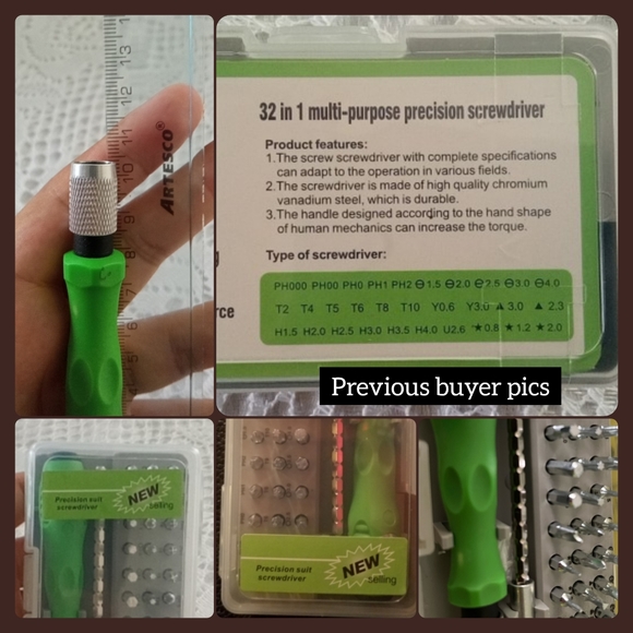 Handyman helper 32 pc. Magnetic screwdriver set, Multi-purpose travel size new - Picture 14 of 14